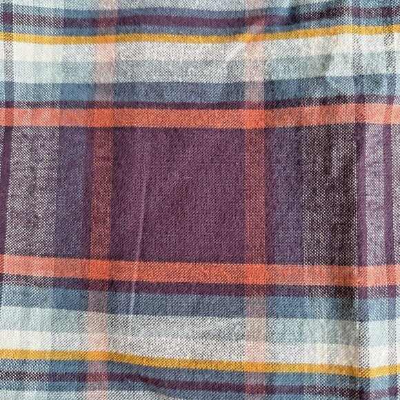 Denver Hayes Button Down Classic Purple Plaid Short Sleeve Shirt Casual 2XL - Picture 7 of 10